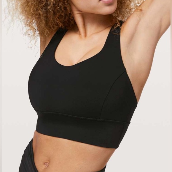 Lululemon Free To Be Serene Bra *Long Line In Black Size 6 - Picture 1 of 11